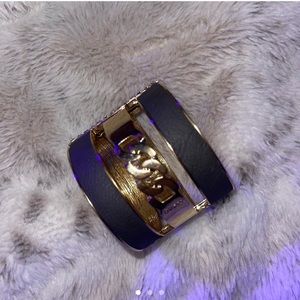 Guess Leather and Gold Clasp Bracelet
